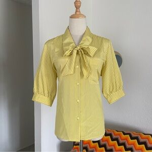 Vintage 1990s Josephine Office Siren Business Casual Stripe Top